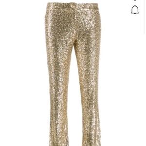 Balmain pants Sequin-embellished Trousers In Gold